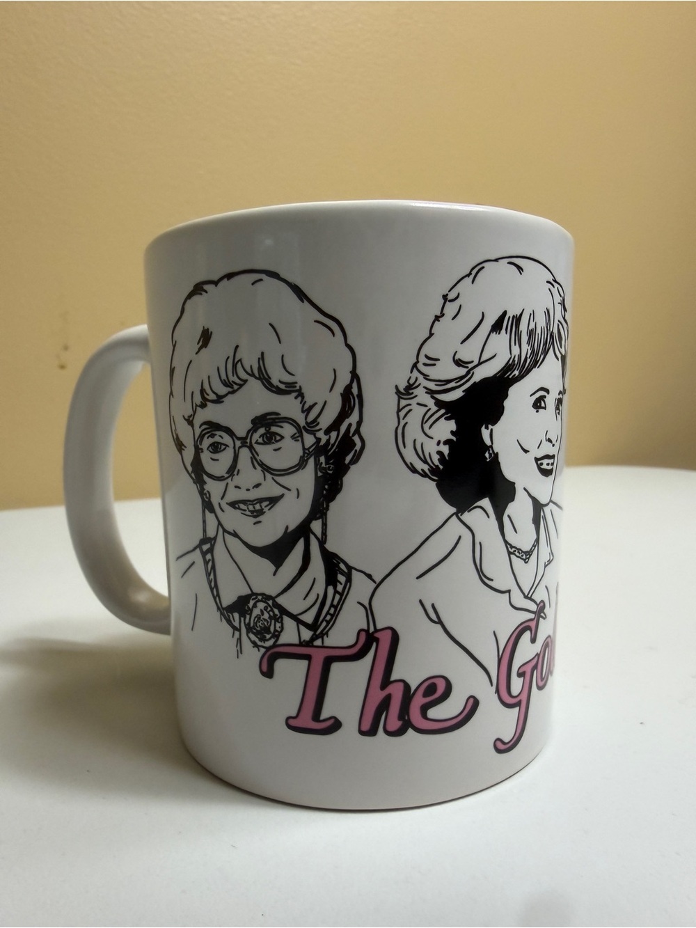 Just Funky The Golden Girls Line Art Coffee Mug 14oz ABC Studios